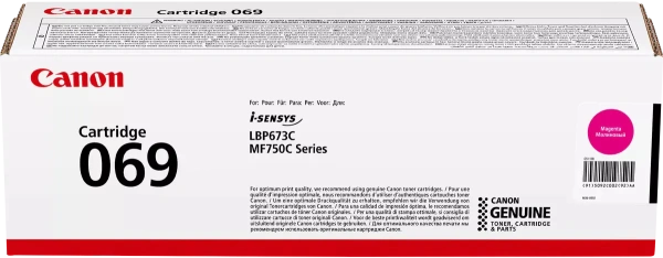 Тонер-картридж Canon 069 Magenta (1900 стр.) (арт. 5092C002)