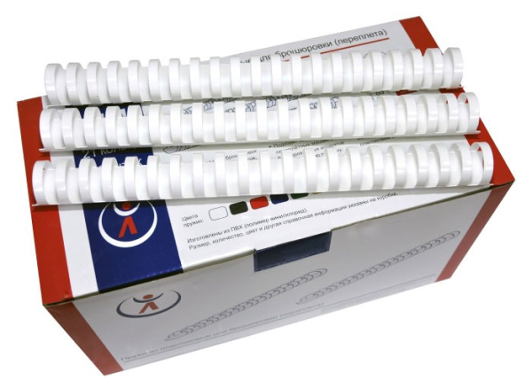 Пластиковые пружины Реалист 45мм, белые (50 шт.) (арт. 2164)