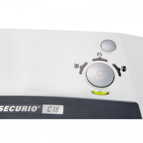 Шредер HSM SECURIO C18, Р-5, 1.9 x 15, 9 листов, 25 л., белый, без масла (арт. 1912121K02)