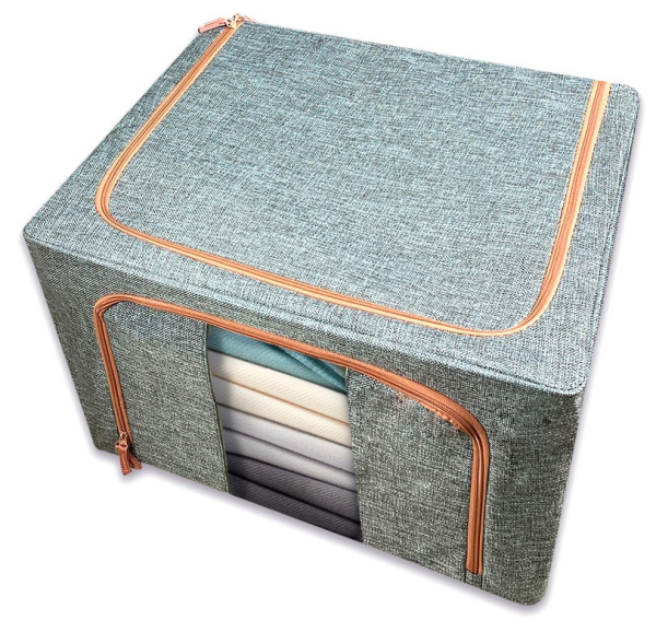 Кофр ГЕЛЕОС Оксфорд (серый, 60х42х40) (арт. К100-СР)