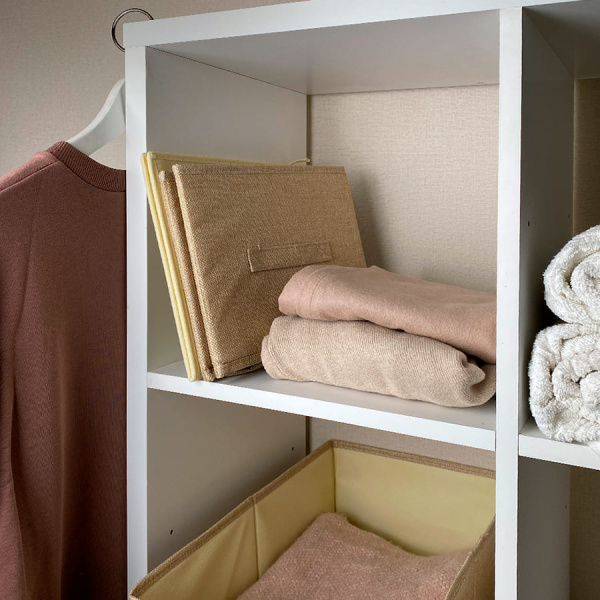 КОРОБ для хранения ГЕЛЕОС Коттон-30 (30х47х21 см) бежевый (арт. КОТТОН-30-БЖ)