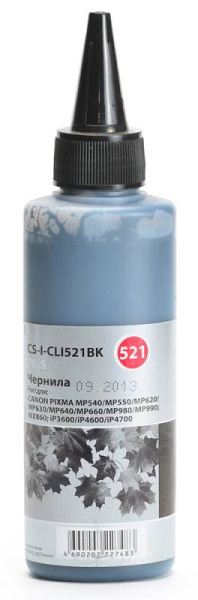Чернила Cactus черный 100мл для Canon (арт. CS-I-CLI521BK)