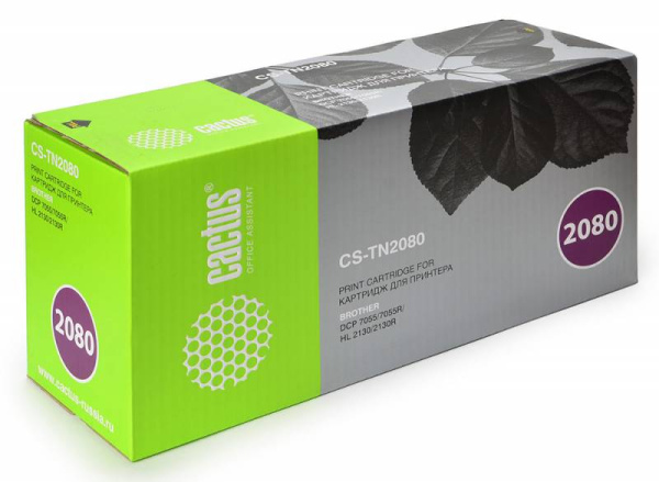 Картридж Cactus черный (700стр.) для Brother (арт. CS-TN2080)