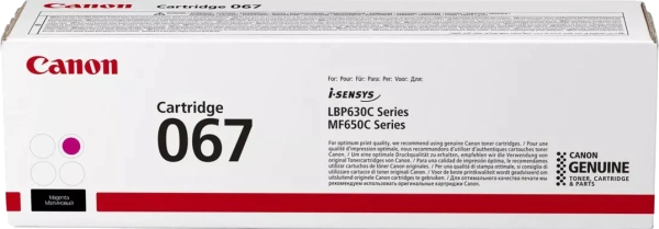 Картридж Canon 067 M (пурпурный, 1250 стр.) (арт. 5100C002)