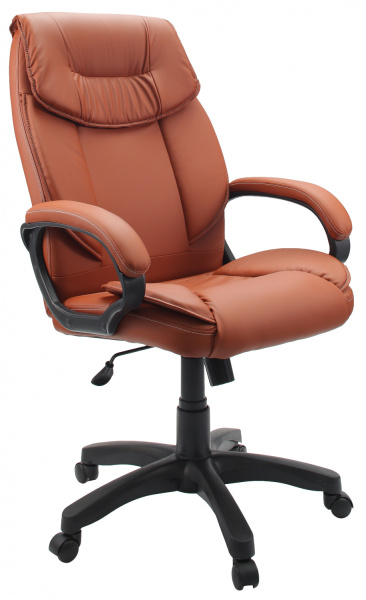 Кресло руководителя ГЕЛЕОС Бизнес (гранатовый) (арт. Биз_гранат)