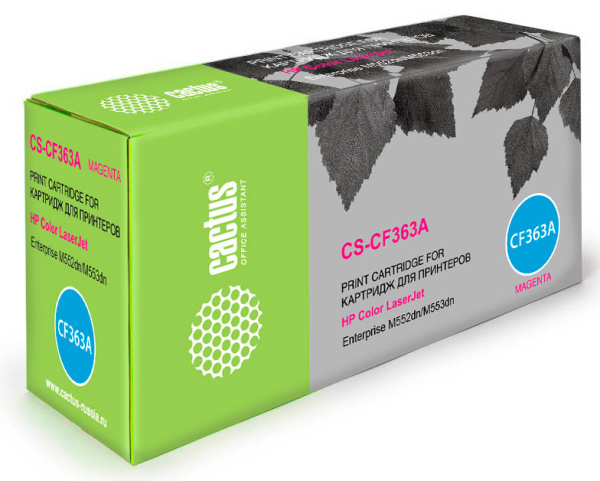 Картридж Cactus пурпурный (5000стр.) для HP (арт. CS-CF363A)
