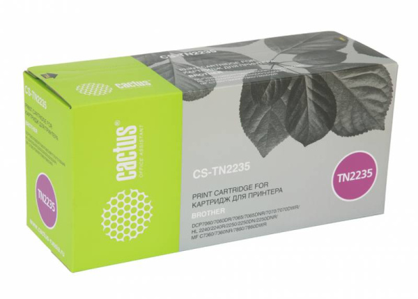 Картридж Cactus черный (1200стр.) для Brother (арт. CS-TN2235)
