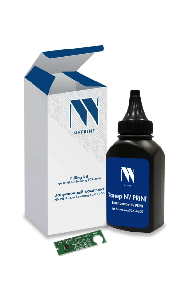 Заправочный комплект NV PRINT для Samsung SCX-4200, 80 гр, 3000 стр (тонер + чип)