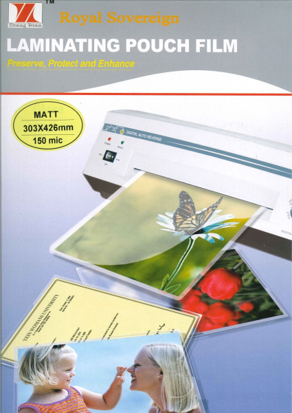 Пленка для ламинирования Royal Sovereign матовая, А3, 150мкм (100/25/25) (100 шт.) (арт. 1567)