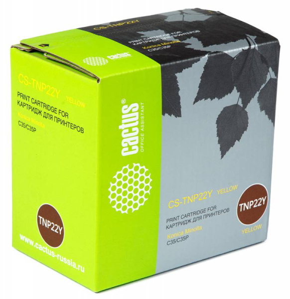 Картридж Cactus Тонер Картридж CS-TNP22Y желтый для Minolta (6000стр.) (арт. CS-TNP22Y)