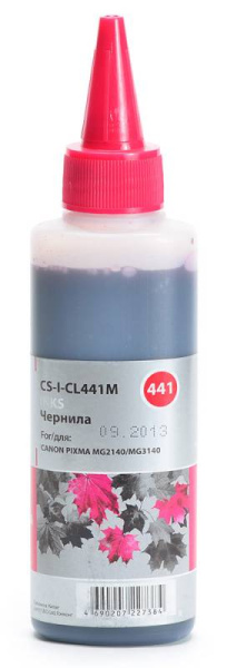Чернила Cactus пурпурный 100мл для Canon (арт. CS-I-CL441M)