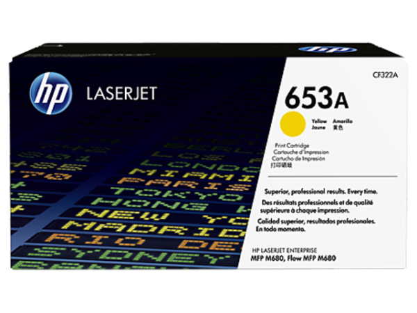 Картридж HP 653A Yellow Original LaserJet Toner Cartridge (арт. CF322A)