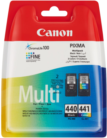 Набор картриджей Canon PG-440/CL-441 (чёрный и цветной, 8 мл.) (арт. 5219B005)