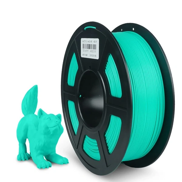 Филамент NVPRINT PETG мятный зеленый для 3D печати, диаметр 1.75мм, длина 330 метров, масса 1 кг.