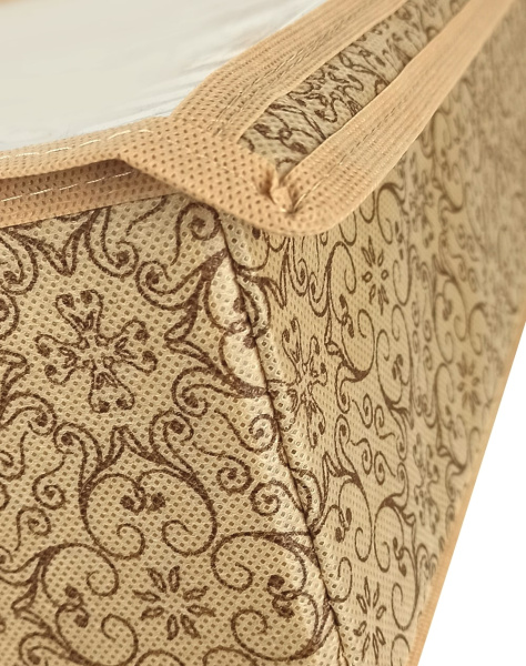 Органайзер ГЕЛЕОС для хранения вещей, 6 отделений, «Миндаль» / Бежевый, 40х40х13 см (арт. МНД_151)