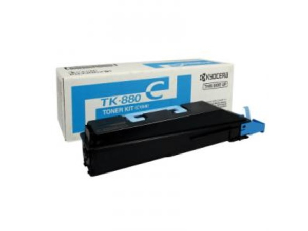 Оригинальный тонер-картридж Kyocera TK-880C (голубой, 18000 стр.) (арт. 1T02KACNL0)