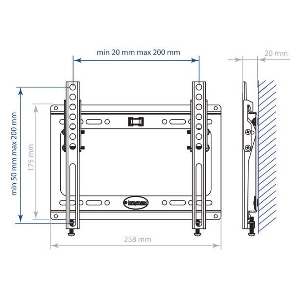 Кронштейн Kromax IDEAL-6 (белый) (арт. 26022)