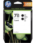 Картридж HP 711 2-pack 80-ml Black DesignJet Ink Cartridges (арт. P2V31A)