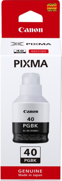 Контейнер с чернилами Canon GI-40 BK (чёрный, 170 мл.) (арт. 3385C001)