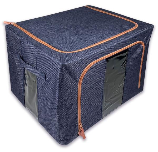 Кофр ГЕЛЕОС Оксфорд (тёмно-синий, 60х42х40) (арт. К100-ТС)