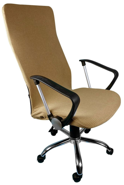 Чехол на компьютерное кресло ГЕЛЕОС 330М (размер М, кубик, карамель) (арт. ГЧ00330М)