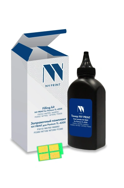 Заправочный комплект NVP для Pantum TL-420X P3300/M6700/M7100 (тонер 200 г + чип многоразовый)