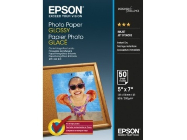 Фотобумага Epson Photo Paper Glossy 200 гр/м2, 13 x 18 (50 листов) (арт. C13S042545)