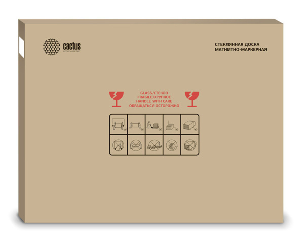 Демонстрационная доска Cactus 90x120см черный (арт. CS-GBD-90X120-BK)