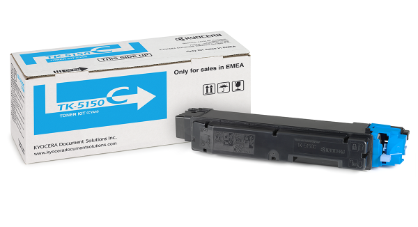Оригинальный тонер-картридж Kyocera TK-5150C (голубой, 10000 стр.) (арт. 1T02NSCNL0)