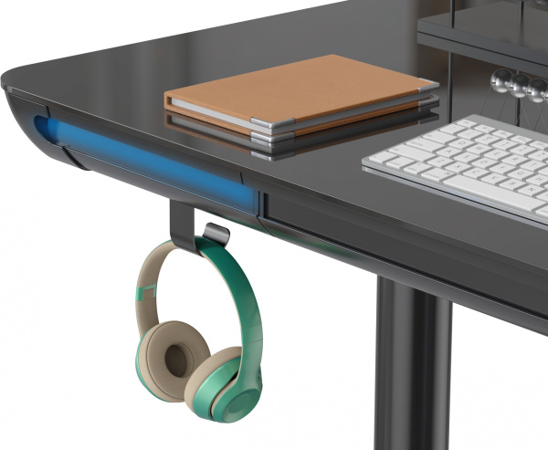 Компьютерный стол Cactus (120x60 см) (арт. CS-EGD-BK-LED)