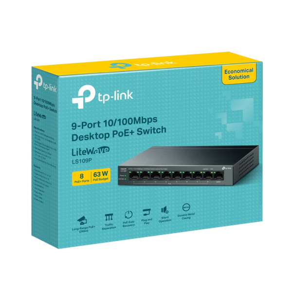 Коммутатор TP-Link LS109P (арт. LS109P)