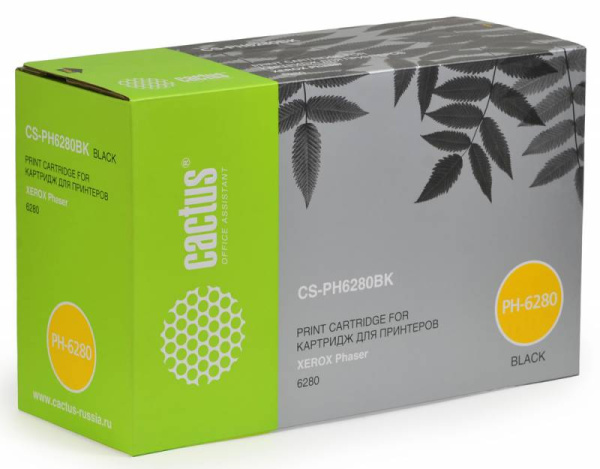 Картридж Cactus Тонер Картридж CS-PH6280BK 106R01403 черный для Xerox (7000стр.) (арт. CS-PH6280BK)