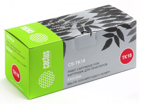 Картридж Cactus черный (7200стр.) для Kyocera (арт. CS-TK18)