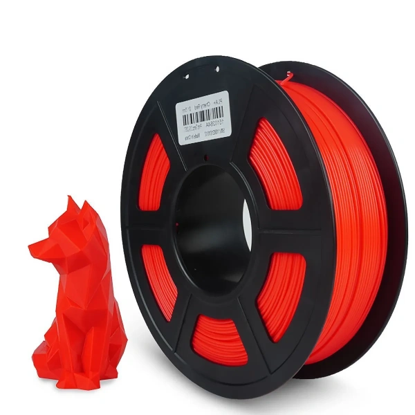 Филамент NVPRINT PLA+ красная вишня для 3D печати, диаметр 1.75мм, длина 330 метров, масса 1 кг.