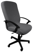 Чехол на компьютерное кресло ГЕЛЕОС 314Л (размер L, кубик, тёмно-серый) (арт. ГЧ00314Л)