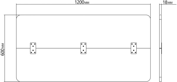 Столешница Cactus (дуб антик) (арт. CS-TD2-LR)