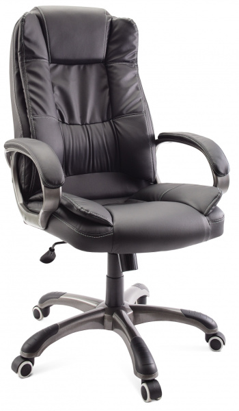 Кресло руководителя ГЕЛЕОС Барон (черный) (арт. Бар_черн)