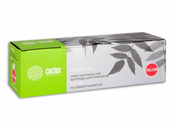 Картридж Cactus черный (3000стр.) для Kyocera (арт. CS-TK1130)