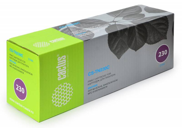 Картридж Cactus голубой (1400стр.) для Brother (арт. CS-TN230C)