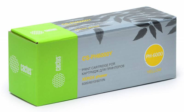 Картридж Cactus 106R01633 желтый (1000стр.) для Xerox (арт. CS-PH6000Y)
