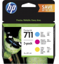 Картридж HP 711 3-pack 29-ml Cyan/Magenta/Yellow Ink Cartridges (арт. P2V32A)