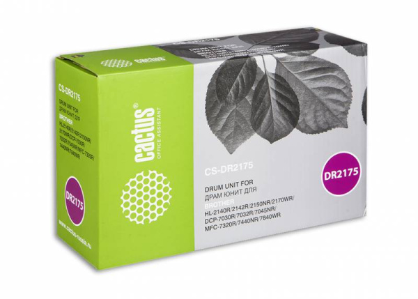 Фотобарабан Cactus черный ч/б:12000стр. для Brother (арт. CS-DR2175)