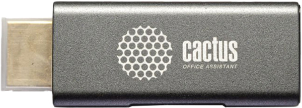 Переходник аудио-видео Cactus (HDMI (m)/DisplayPort (f)), серый) (арт. CS-HDMI-DP-ADR)
