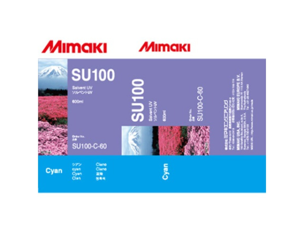 Картридж Mimaki SU100 Solvent UV ink Cyan 600ml (арт. SU100-C-60)