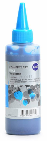 Чернила Cactus голубой 100мл для Epson (арт. CS-I-EPT1292)