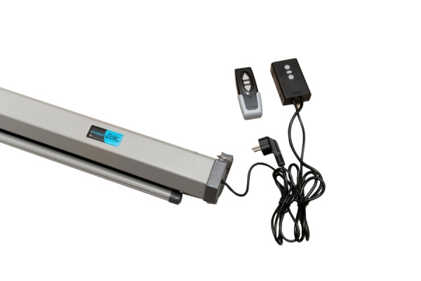 Экран для проектора SOK Cinema Pro 180 x 180 см Motoscreen 1:1 настенно-потолочный 100″ (арт. SCPSM-180x180FG-GR)