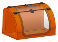 Мобильный ПЦР бокс LAMSYSTEMS X-BIO. Для работы в полевых условиях. Ткань: LS-MT 620 (арт. ИЗО.09)