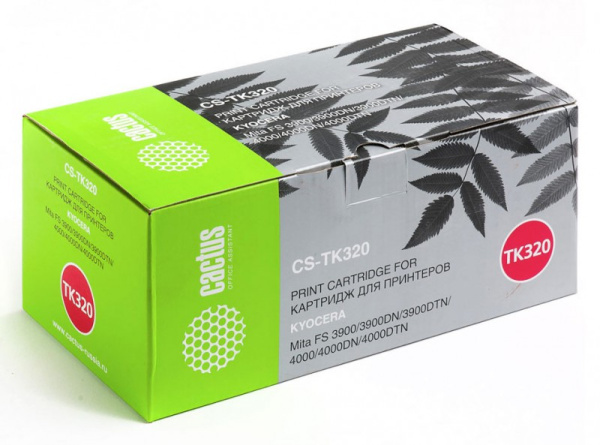 Картридж Cactus Тонер Картридж  CS-TK320 черный для Kyocera (арт. CS-TK320)