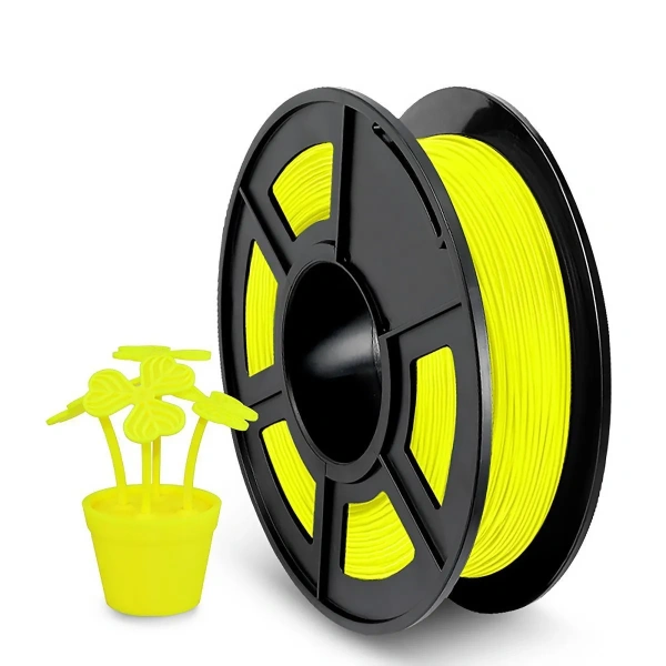 Филамент NVPRINT TPU желтый для 3D печати, диаметр 1.75мм, длина 165 метров, масса 0,5 кг.