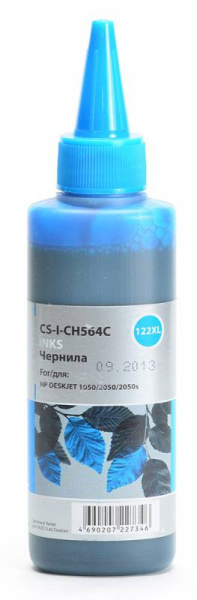 Чернила Cactus голубой 100мл для HP (арт. CS-I-CH564C)
